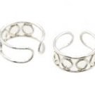Sterling Silver 4 Circles Ear Cuffs CSS248