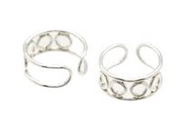 Sterling Silver 4 Circles Ear Cuffs CSS248