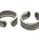Sterling Silver Two Rope Ear Cuffs CSS252