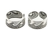 Sterling Silver Waves Ear Cuffs CSS259