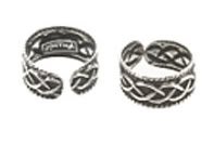 Sterling Silver Loose Braid Ear Cuffs CSS263