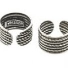 Sterling Silver Triple Rope Ear Cuffs CSS278