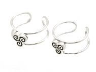 Sterling Silver Triple Curl Ear Cuffs CSS319