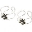 Sterling Silver wire Frame 'Daisy' Ear Cuffs CSS344