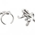 Sterling Silver Hugging Frog Ear Cuffs CSS357