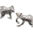 Sterling Silver Hugging Bear Ear Cuffs CSS359