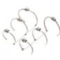 Sterling Silver Triple Ring and Bead Ear Cuffs CSS364