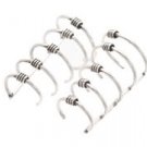 Sterling Silver Quint Ring and Bead Ear Cuffs CSS365