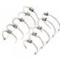 Sterling Silver Quint Ring and Bead Ear Cuffs CSS365