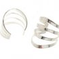Sterling Silver Quad Ring Ear Cuffs CSS84