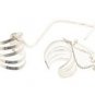 Sterling Silver 5 Ring w/ Chain Earring/ Ear Cuff Combo CSS98