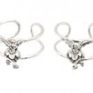 Sterling Silver Wire Frame Angel Ear Cuffs CSS324