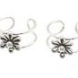 Sterling Silver Wire Frame Daisy Ear Cuffs CSS326