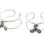 Sterling Silver Triple Spiral Ear Cuffs CSS327
