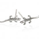 Sterling Silver Gecko Earrings AESS50
