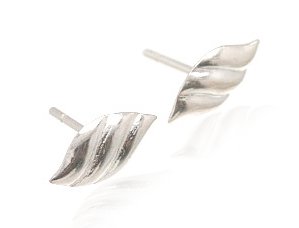 Sterling Silver 'Twisted Shell' Earrings AESS58