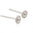 Sterling Silver Rope Wrapped Stud Earrings AESS63