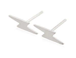 Sterling Silver Lightning Earrings AESS74