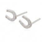 Sterling Silver Horseshoe Earrings AESS75