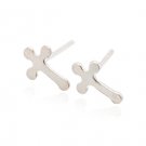 Sterling Silver Rounded Cross AESS947