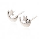Sterling Moon and Star Earrings AESS1014