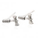 Sterling Silver Double Sided Axe Earrings AESS1136