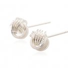 Sterling Silver Linked Rings Earrings AESS1264
