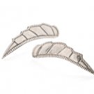 Sterling Silver Half Leaf Earrings AESS1285