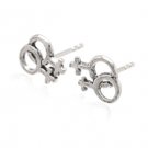 Sterling Silver Woman Love Earrings AESS1293