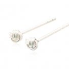 Sterling Silver Linked Ring sm Earrings AESS1336