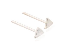 Sterling Silver Small Triangle Earrings AESS1356