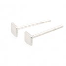 Sterling Silver Small Square Earrings AESS1356