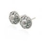 Sterling Silver Decorative Stud Earrings AESS1367