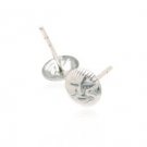Sterling Silver Moon Face Earrings AESS1369