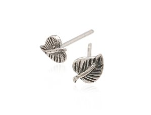 Sterling Silver Bodhi Leaf Earrings AESS1500