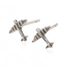 Sterling Silver Airplane Earrings AESS1501