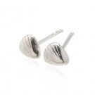 Sterling Silver Rounded Shell Earrings AESS1521
