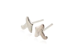 Sterling Silver Mushroom Shell Earrings AESS1522
