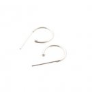 Sterling Silver Loop Shell Earrings AESS1529