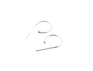 Sterling Silver Loop Shell Earrings AESS1529