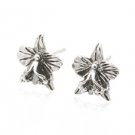 Sterling Silver Orchid Earrings AESS1533