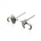 Sterling Silver Mushroom Earrings AESS1659
