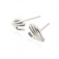 Sterling Silver 'Hand' Earrings AESS1760
