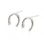 Sterling Silver Horeshoe Earrings AESS1761