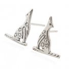 Sterling Silver 'Howling" Earrings AESS1765