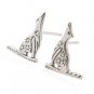 Sterling Silver 'Howling" Earrings AESS1765