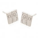 Sterling Silver Artistic Face Earrings AESS1768