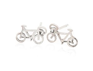 Sterling Silver Bicycle Earrings AESS1773