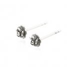 Sterling Silver Frog Earrings AESS1774