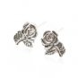 Sterling Silver Rose Earrings AESS1775